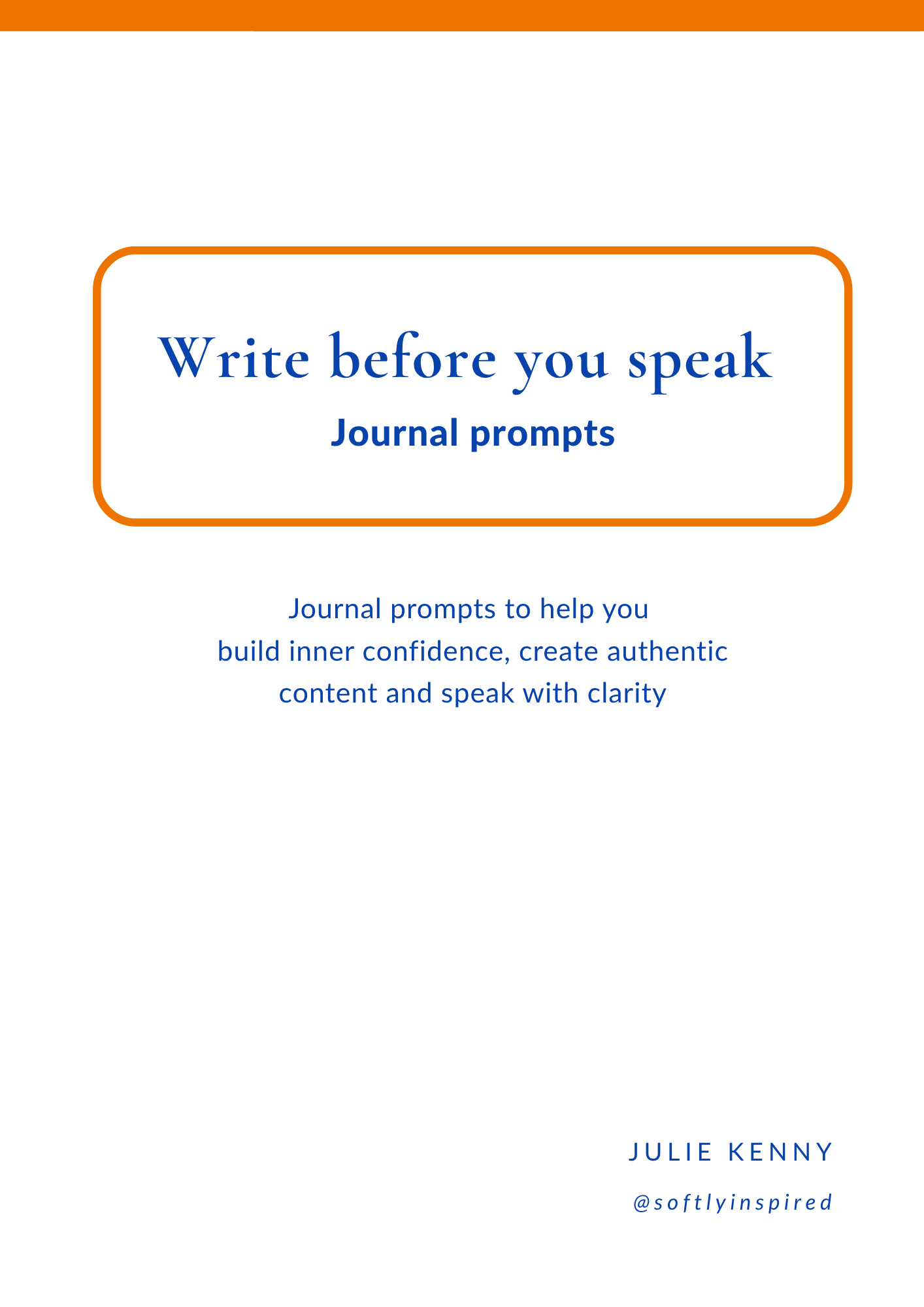 Four pillars journaling